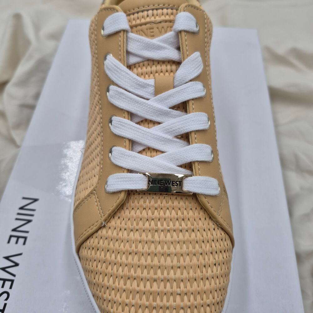 NEW Nine West Gatspy woven chunky platform sneakers women's size 10 - Picture 7 of 9
